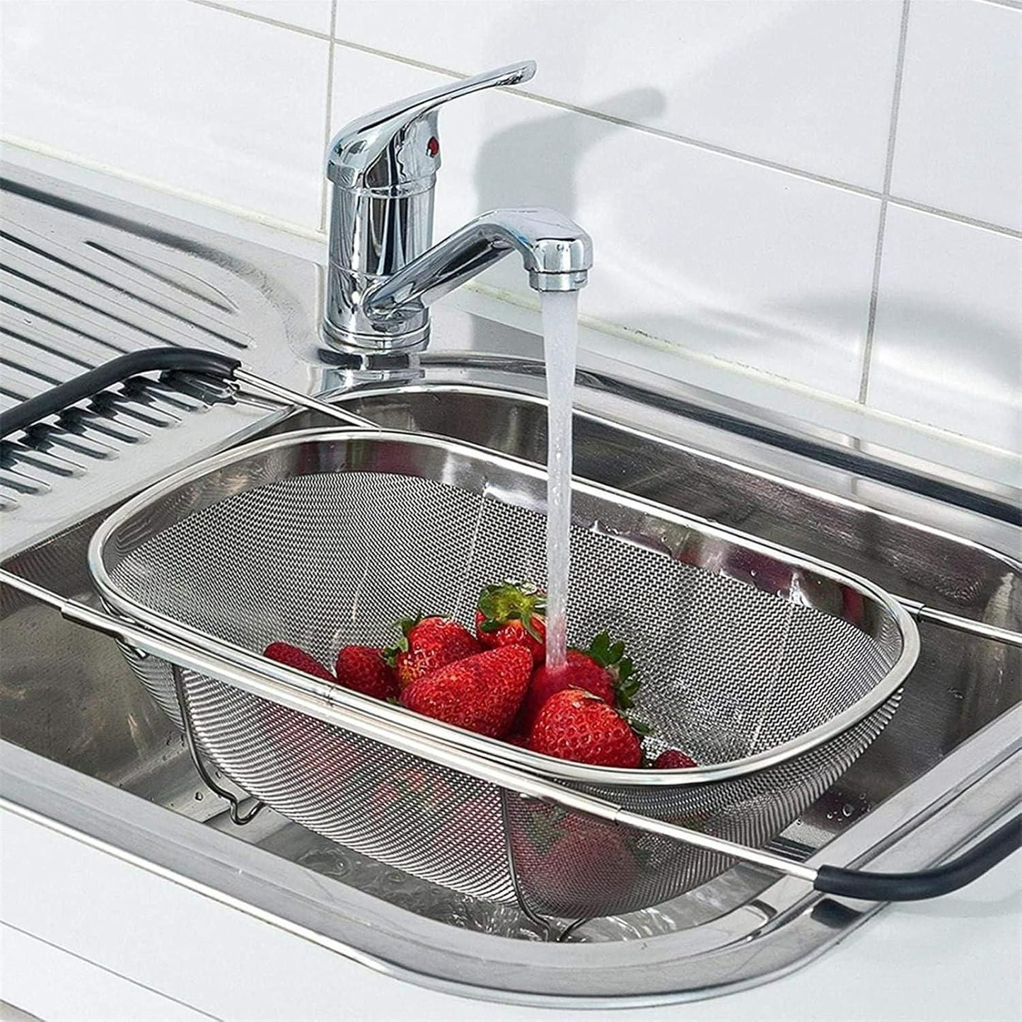 Expandable Stainless Steel Sink Strainer Basket