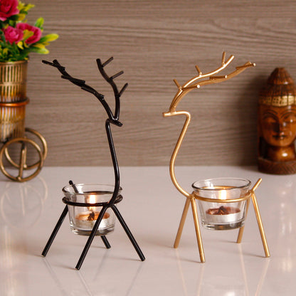 Elegant Reindeer Candle Shape Tea Light Holder