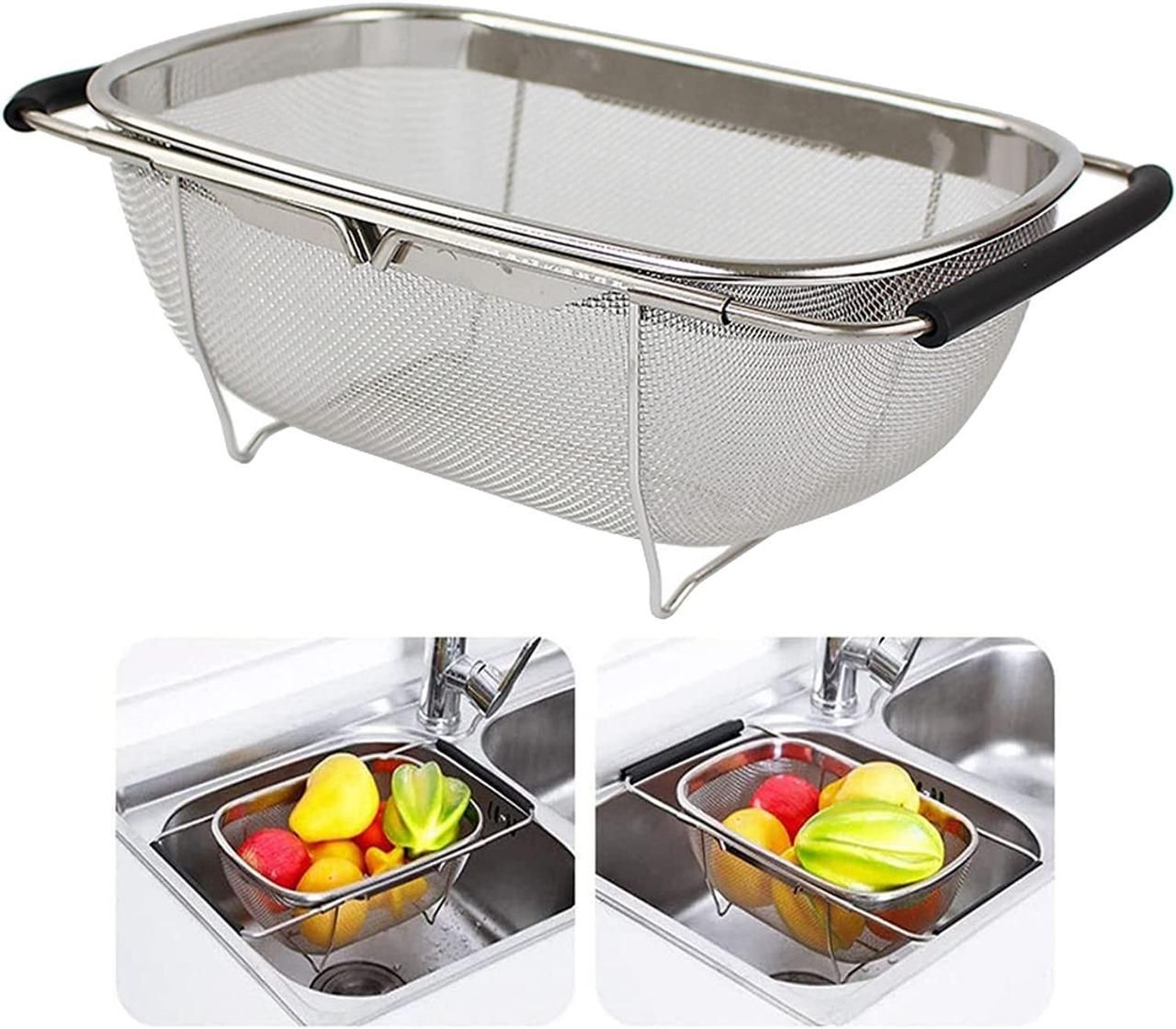 Expandable Stainless Steel Sink Strainer Basket