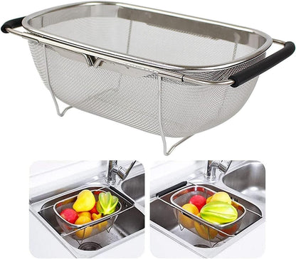 Expandable Stainless Steel Sink Strainer Basket