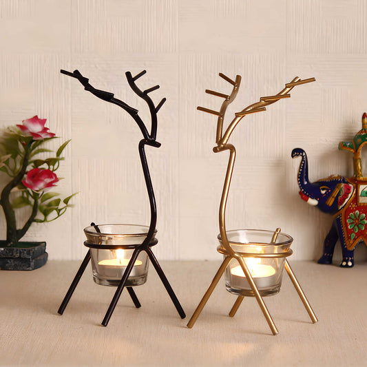 Elegant Reindeer Candle Shape Tea Light Holder