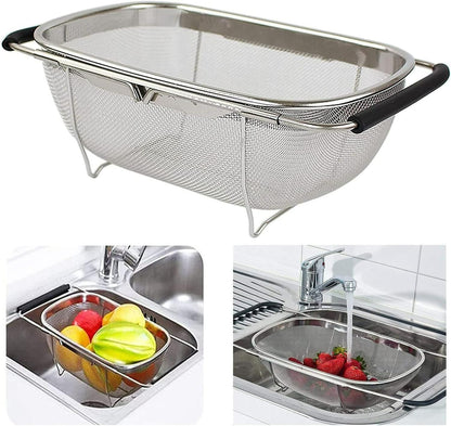 Expandable Stainless Steel Sink Strainer Basket