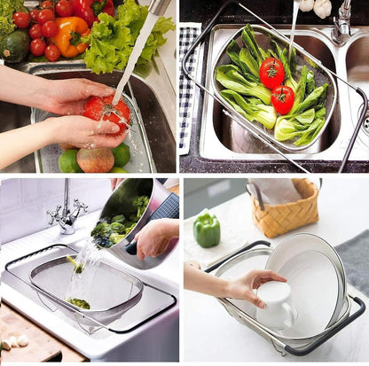 Expandable Stainless Steel Sink Strainer Basket